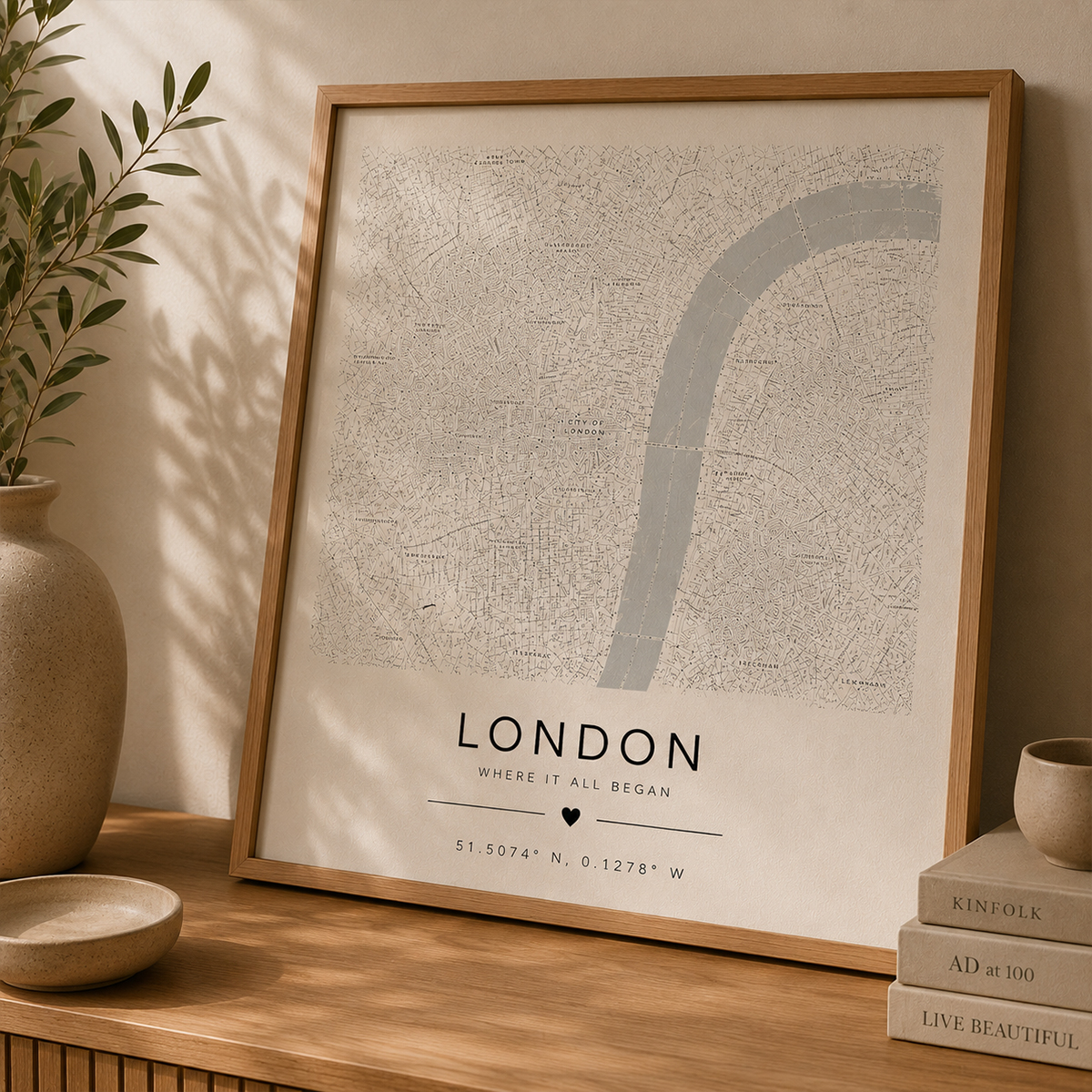 Luxury City Map Print